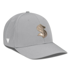 NHL Gray Seattle Kraken Levelwear Rise Copper Insignia Flex Hat