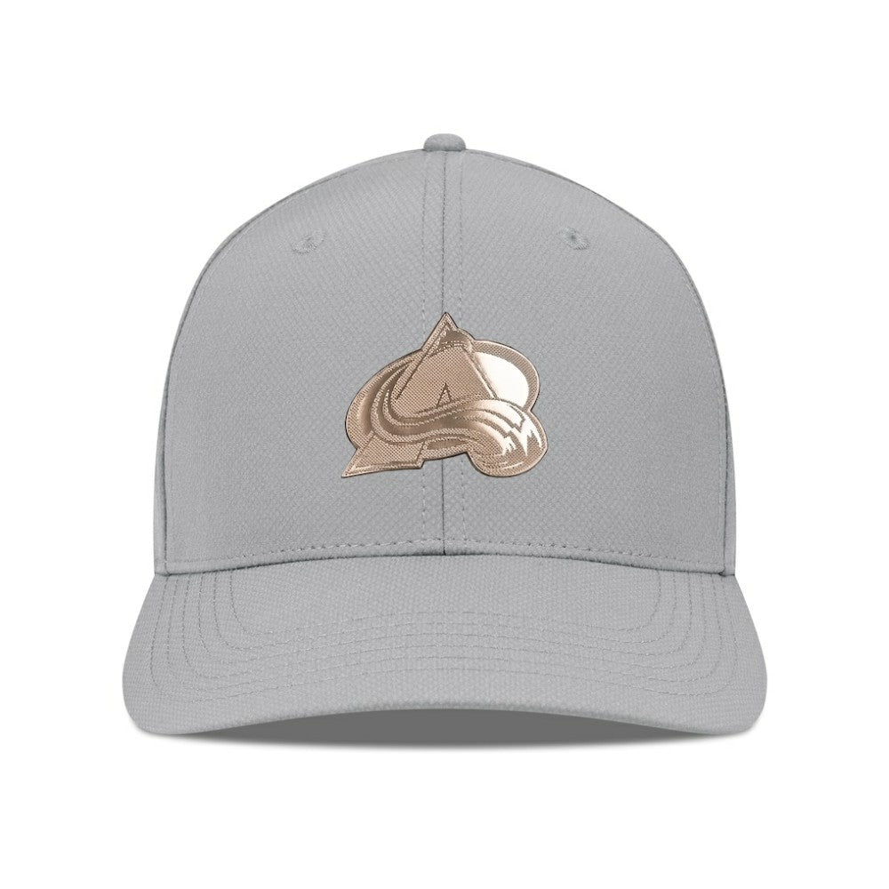 NHL Gray Colorado Avalanche Levelwear Rise Copper Insignia Flex Hat
