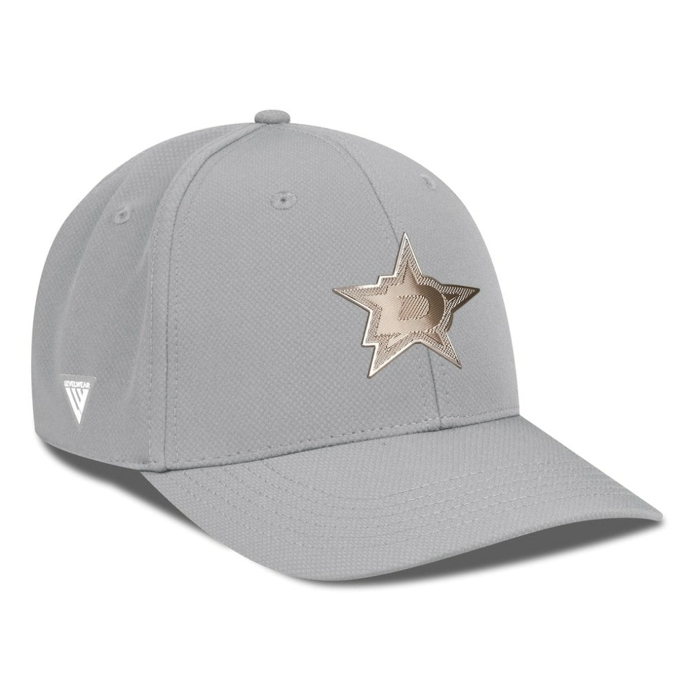 NHL Gray Dallas Stars Levelwear Rise Copper Insignia Flex Hat