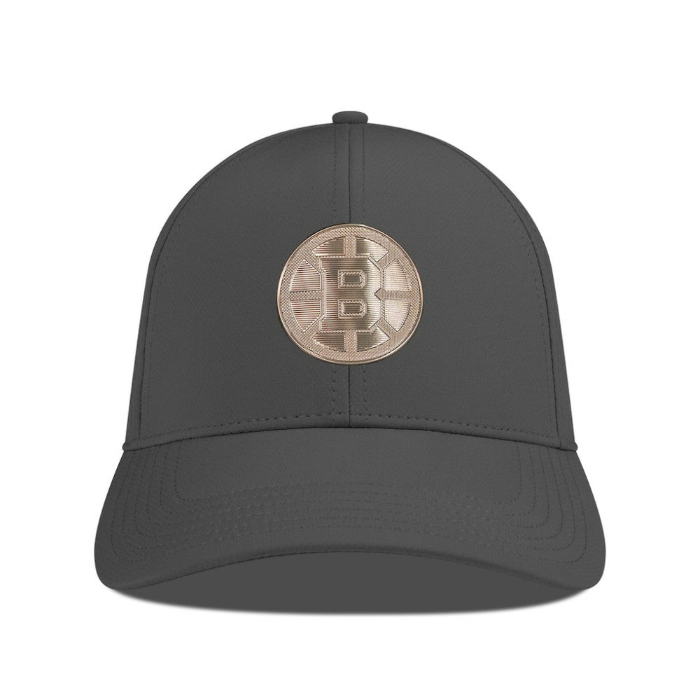 NHL Charcoal Boston Bruins Levelwear Ascend Copper Insignia Vented Adjustable Hat
