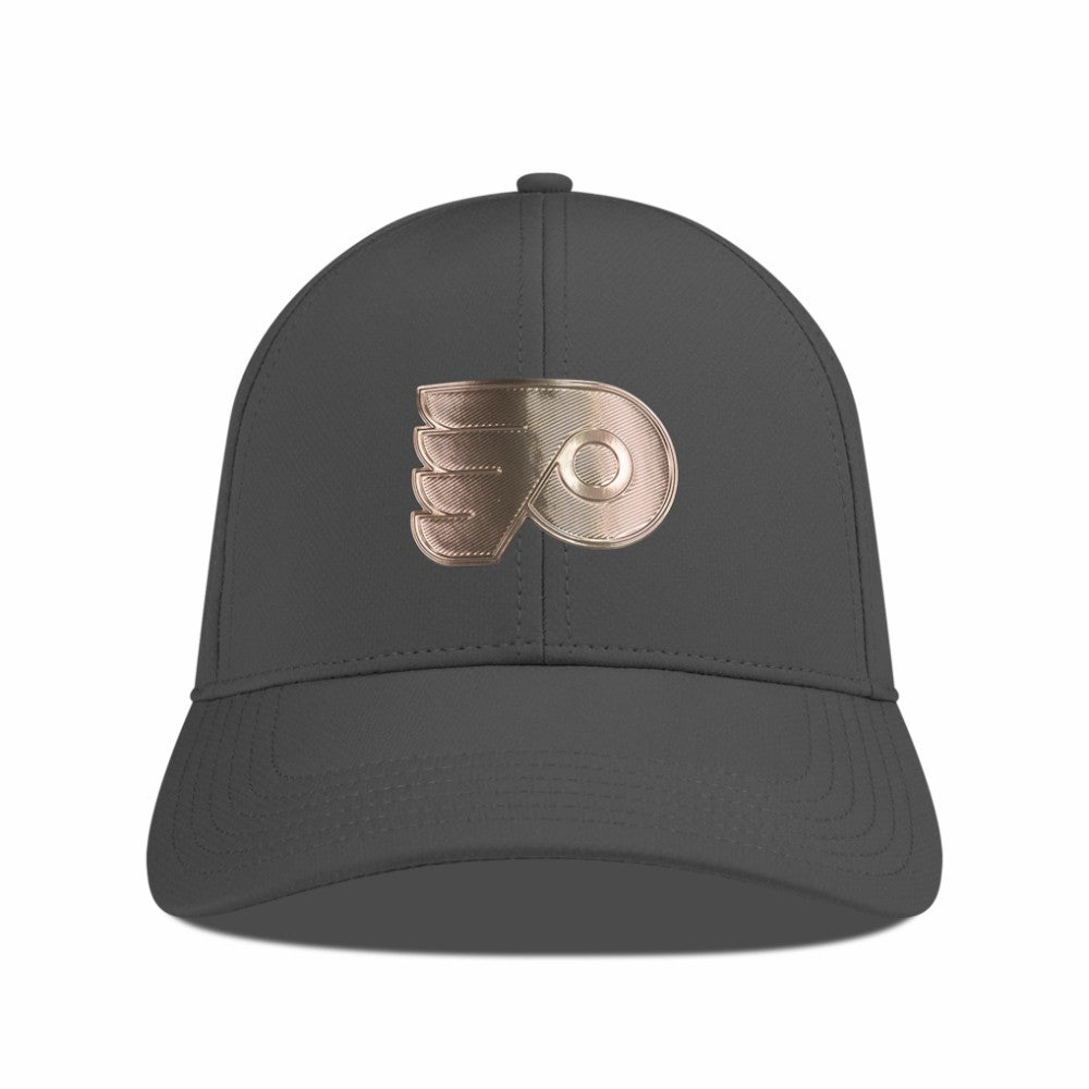 NHL Charcoal Philadelphia Flyers Levelwear Ascend Copper Insignia Vented Adjustable Hat