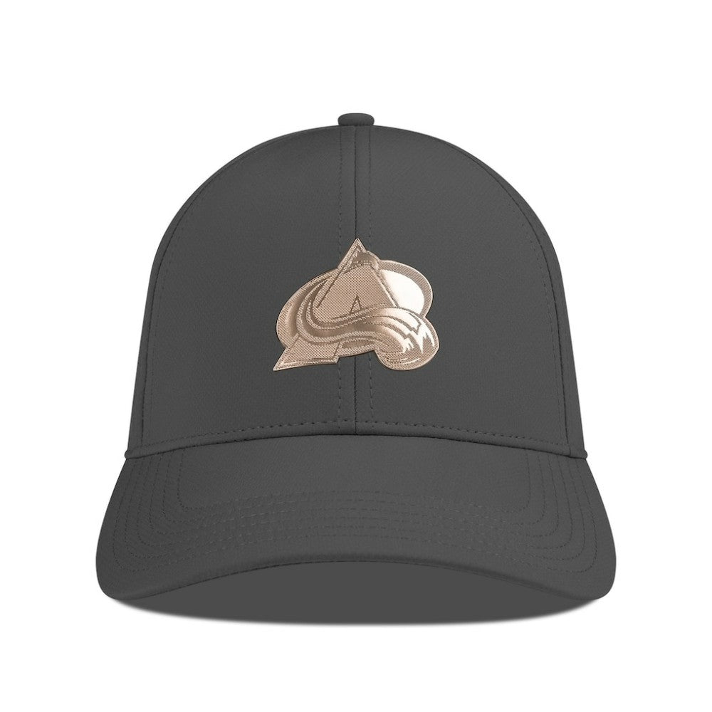 NHL Charcoal Colorado Avalanche Levelwear Ascend Copper Insignia Vented Adjustable Hat