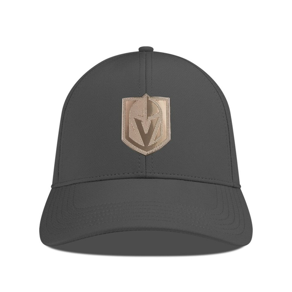 NHL Charcoal Vegas Golden Knights Levelwear Ascend Copper Insignia Vented Adjustable Hat