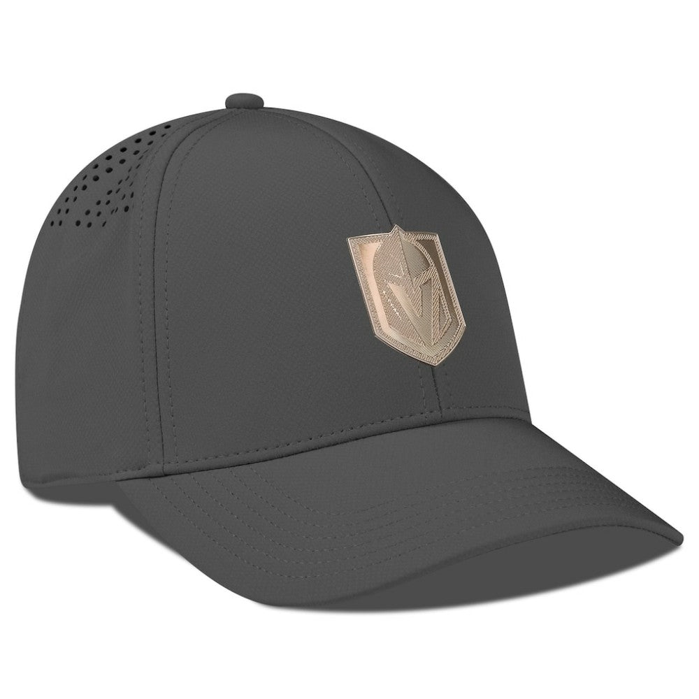 NHL Charcoal Vegas Golden Knights Levelwear Ascend Copper Insignia Vented Adjustable Hat