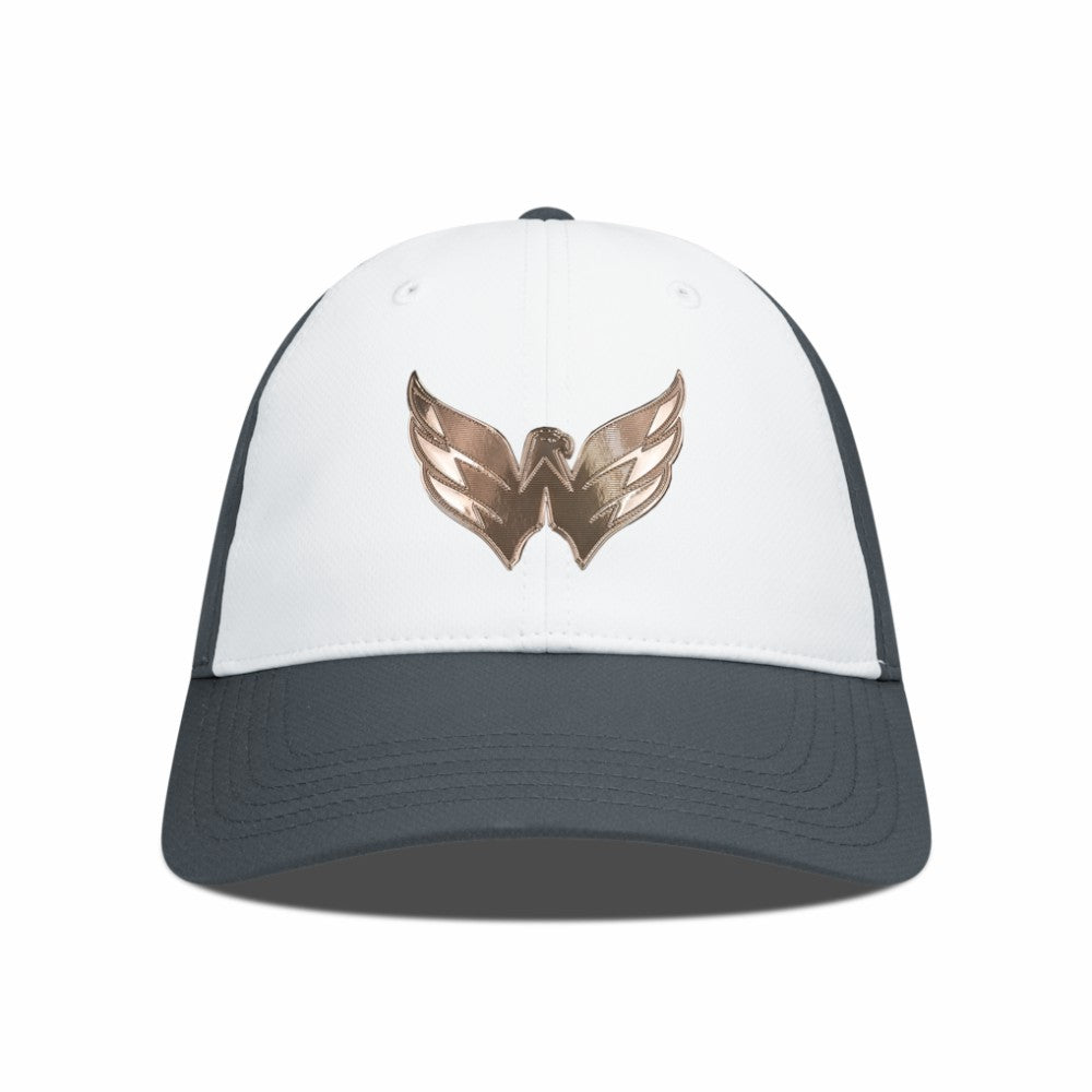 NHL White/Charcoal Washington Capitals Levelwear Endure Copper Insignia Adjustable Hat
