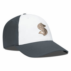 NHL White/Charcoal Seattle Kraken Levelwear Endure Copper Insignia Adjustable Hat