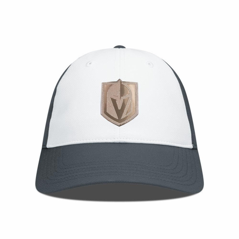 NHL White/Charcoal Vegas Golden Knights Levelwear Endure Copper Insignia Adjustable Hat