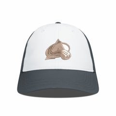 NHL White/Charcoal Colorado Avalanche Levelwear Endure Copper Insignia Adjustable Hat