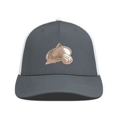 NHL Charcoal/White Colorado Avalanche Levelwear Signal Copper Insignia Trucker Adjustable Hat