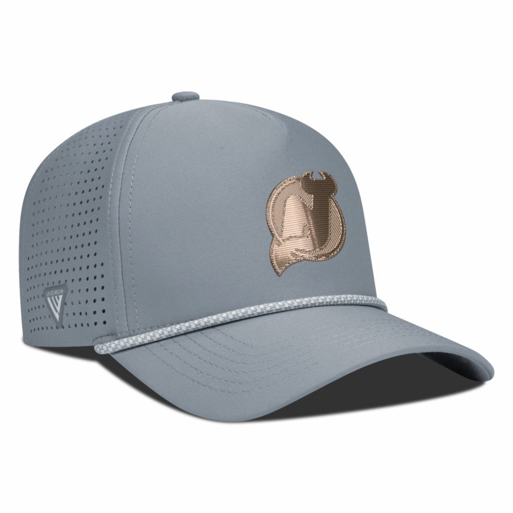 NHL Gray New Jersey Devils Levelwear Gordon Copper Insignia Vented Adjustable Hat