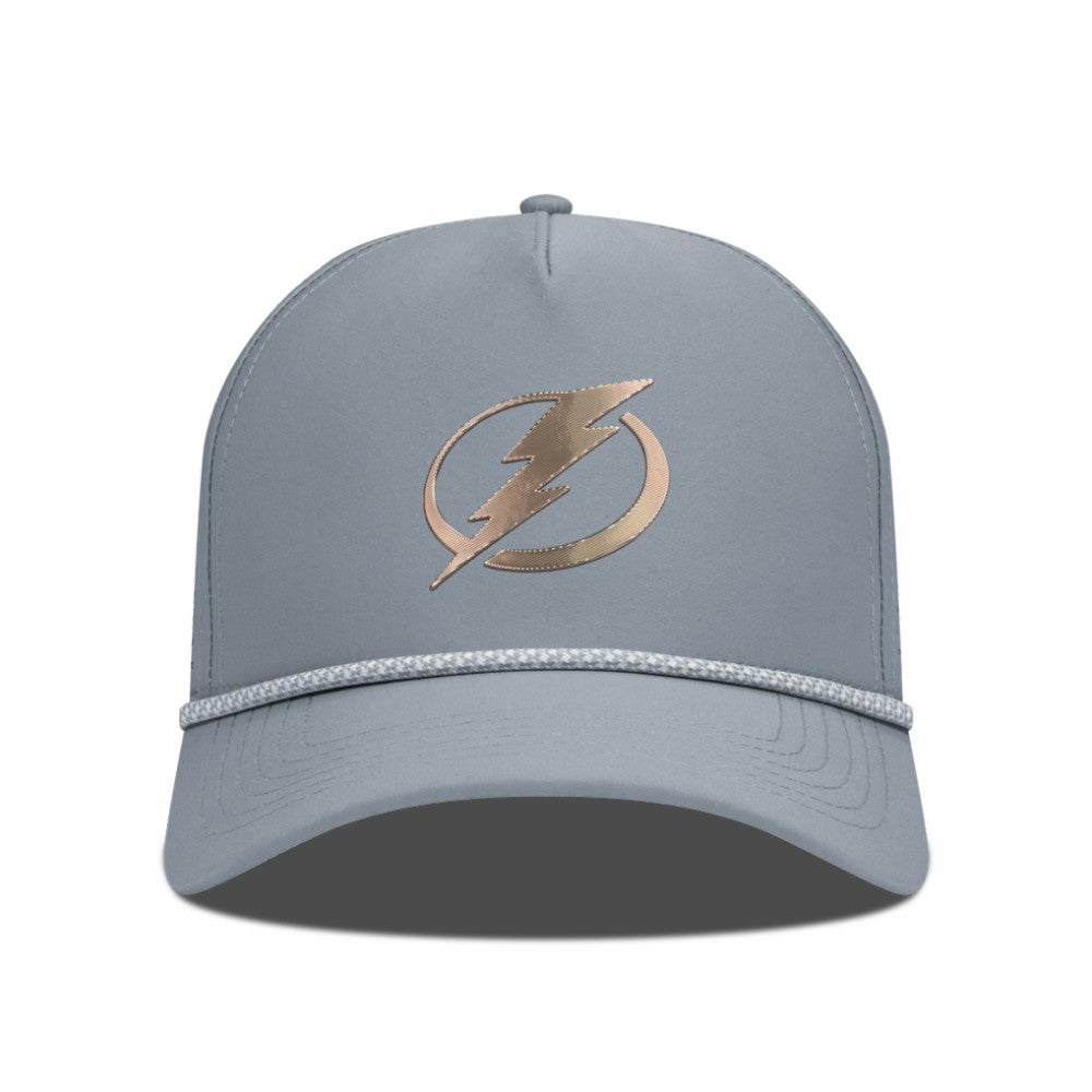 NHL Gray Tampa Bay Lightning Levelwear Gordon Copper Insignia Vented Adjustable Hat