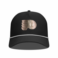 NHL Black Philadelphia Flyers Levelwear Gordon Copper Insignia Vented Adjustable Hat
