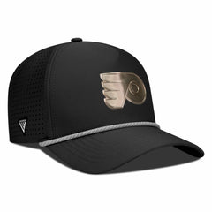 NHL Black Philadelphia Flyers Levelwear Gordon Copper Insignia Vented Adjustable Hat