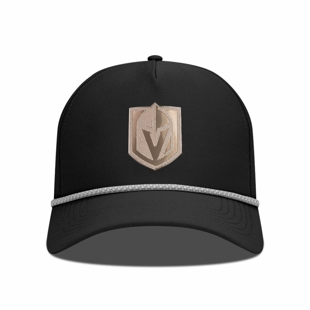 NHL Black Vegas Golden Knights Levelwear Gordon Copper Insignia Vented Adjustable Hat