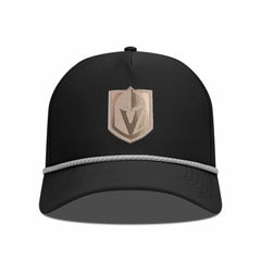 NHL Black Vegas Golden Knights Levelwear Gordon Copper Insignia Vented Adjustable Hat