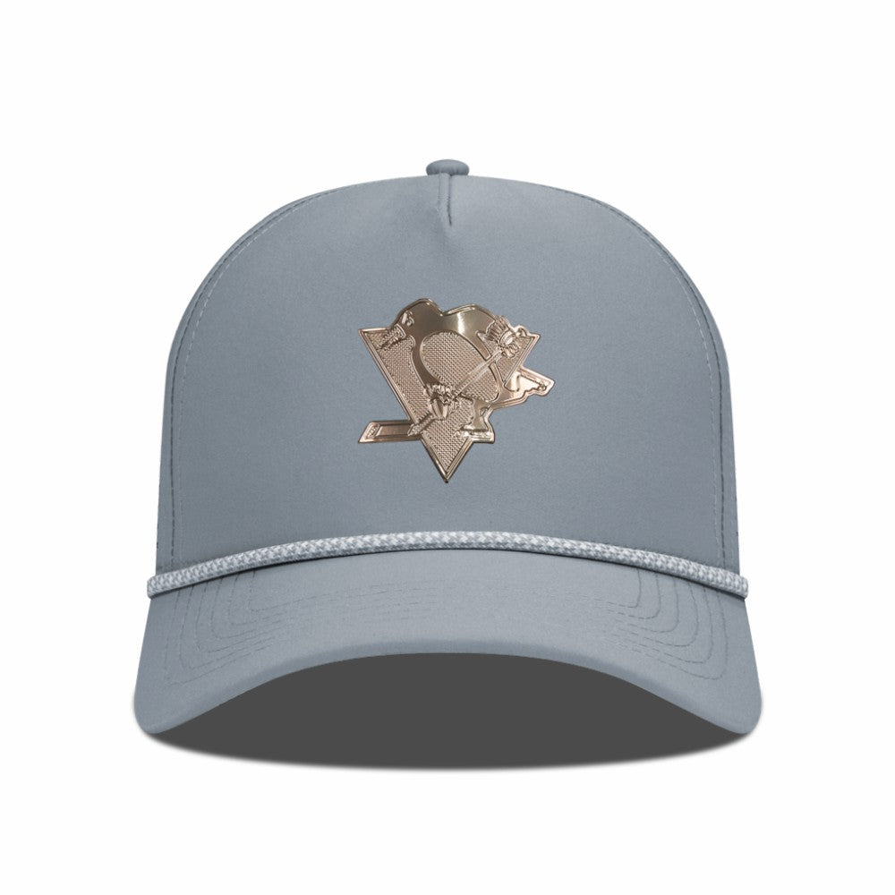 NHL Gray Pittsburgh Penguins Levelwear Gordon Copper Insignia Vented Adjustable Hat