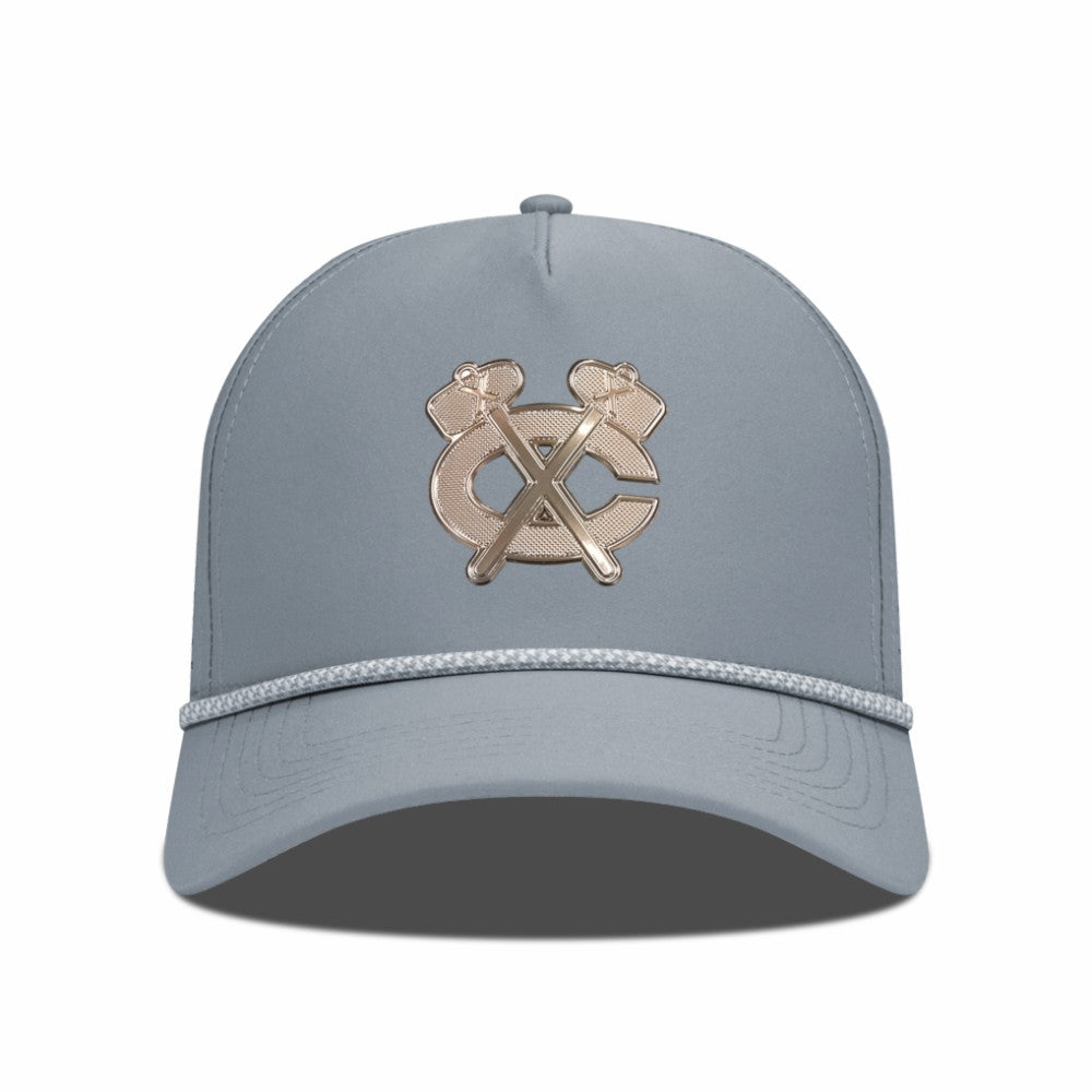 NHL Gray Chicago Blackhawks Levelwear Gordon Copper Insignia Vented Adjustable Hat