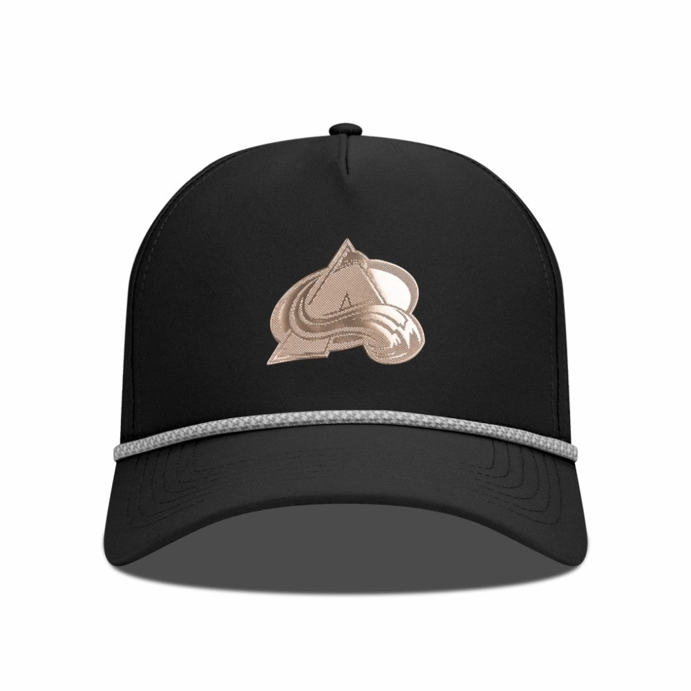 NHL Black Colorado Avalanche Levelwear Gordon Copper Insignia Vented Adjustable Hat