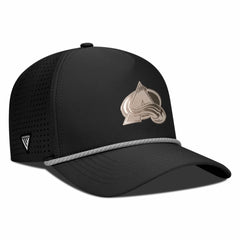 NHL Black Colorado Avalanche Levelwear Gordon Copper Insignia Vented Adjustable Hat