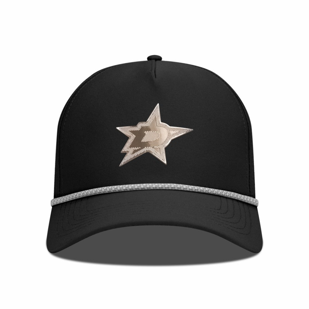 NHL Black Dallas Stars Levelwear Gordon Copper Insignia Vented Adjustable Hat