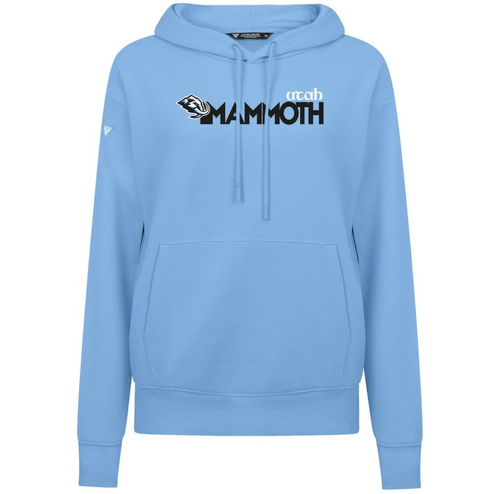 NHL Light Blue Utah Mammoth Levelwear Women's Adorn Wedge Pullover Hoodie