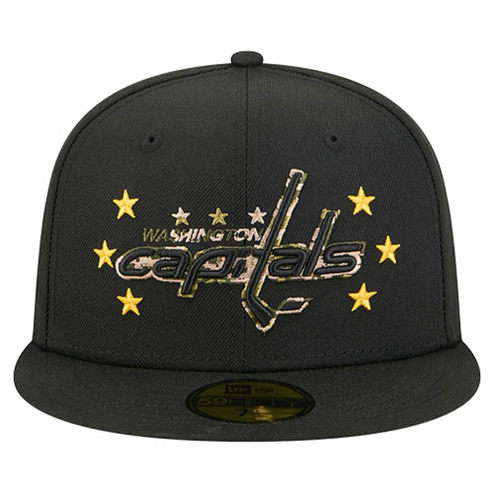 NHL Black Washington Capitals New Era Military Appreciation Digital Camo Stars 59FIFTY Fitted Hat