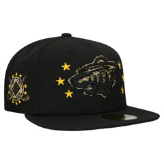 NHL Black Minnesota Wild New Era Military Appreciation Digital Camo Stars 59FIFTY Fitted Hat