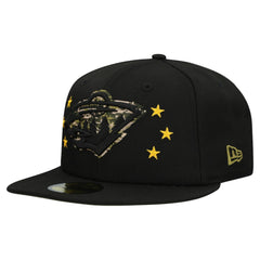 NHL Black Minnesota Wild New Era Military Appreciation Digital Camo Stars 59FIFTY Fitted Hat