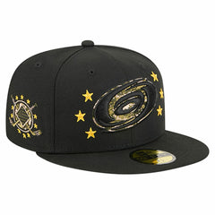 NHL Black Carolina Hurricanes New Era Military Appreciation Digital Camo Stars 59FIFTY Fitted Hat