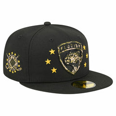 NHL Black Florida Panthers New Era Military Appreciation Digital Camo Stars 59FIFTY Fitted Hat
