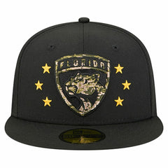 NHL Black Florida Panthers New Era Military Appreciation Digital Camo Stars 59FIFTY Fitted Hat