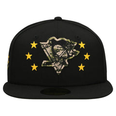 NHL Black Pittsburgh Penguins New Era Military Appreciation Digital Camo Stars 59FIFTY Fitted Hat