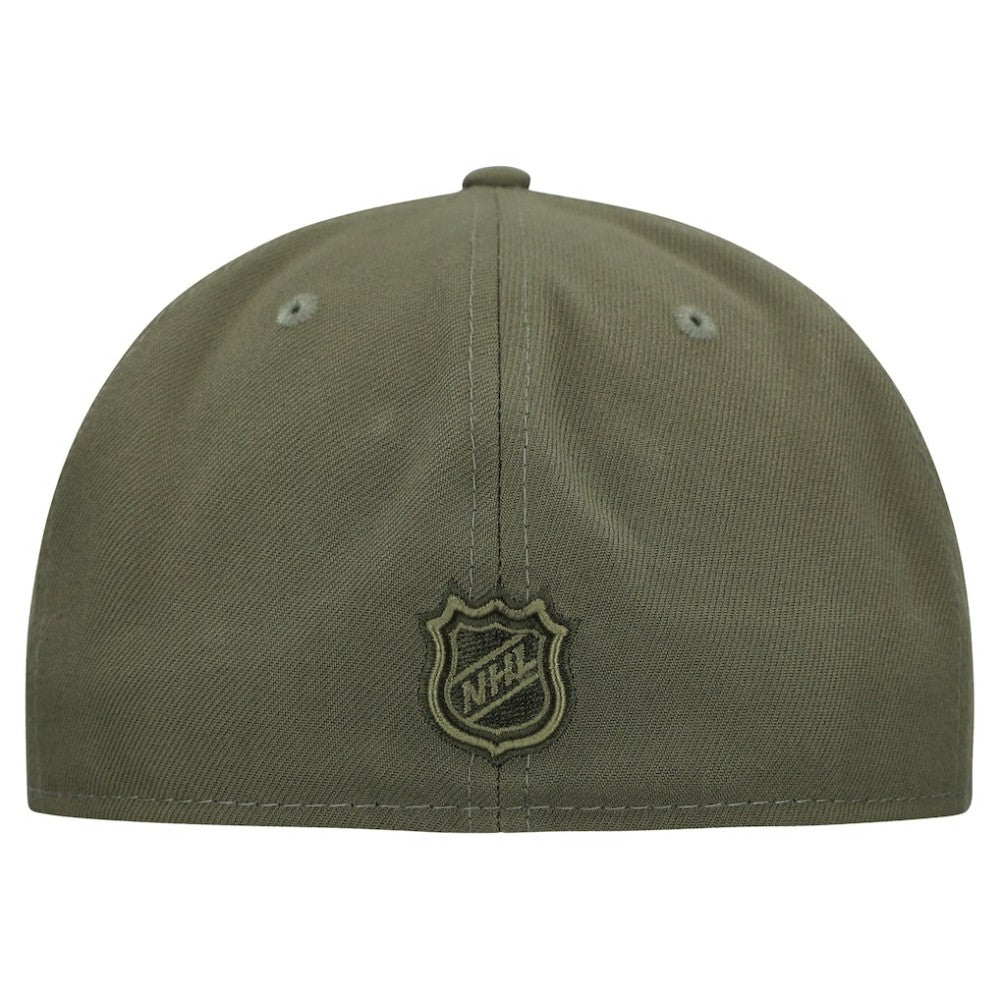 NHL Olive Minnesota Wild New Era Military Appreciation Flag 59FIFTY Fitted Hat