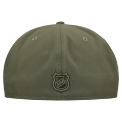 NHL Olive Pittsburgh Penguins New Era Military Appreciation Flag 59FIFTY Fitted Hat