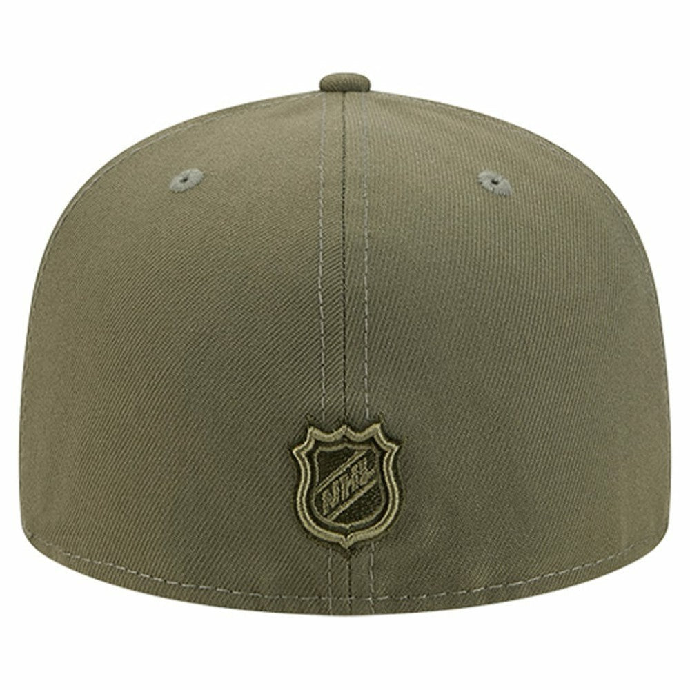 NHL Olive Tampa Bay Lightning New Era Military Appreciation Flag 59FIFTY Fitted Hat