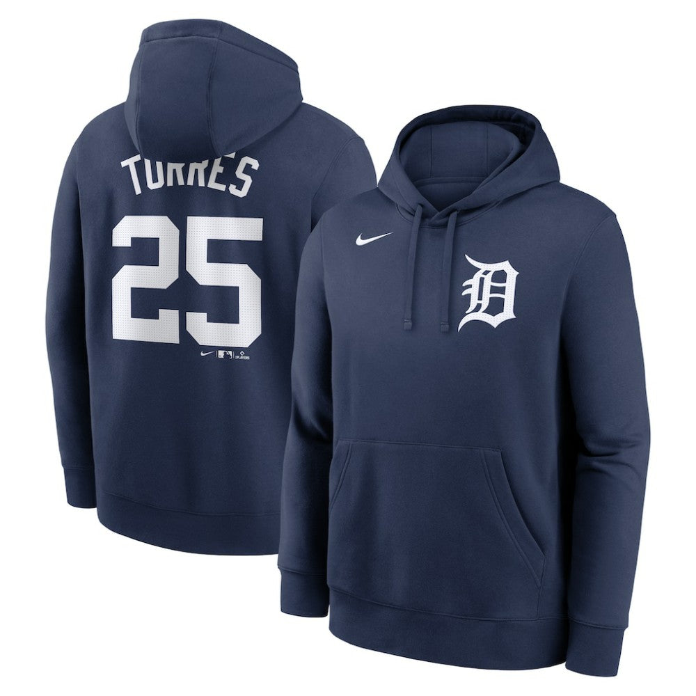MLB Gleyber Torres Detroit Tigers Nike Player Name & Number Club Fleece Pullover Hoodie