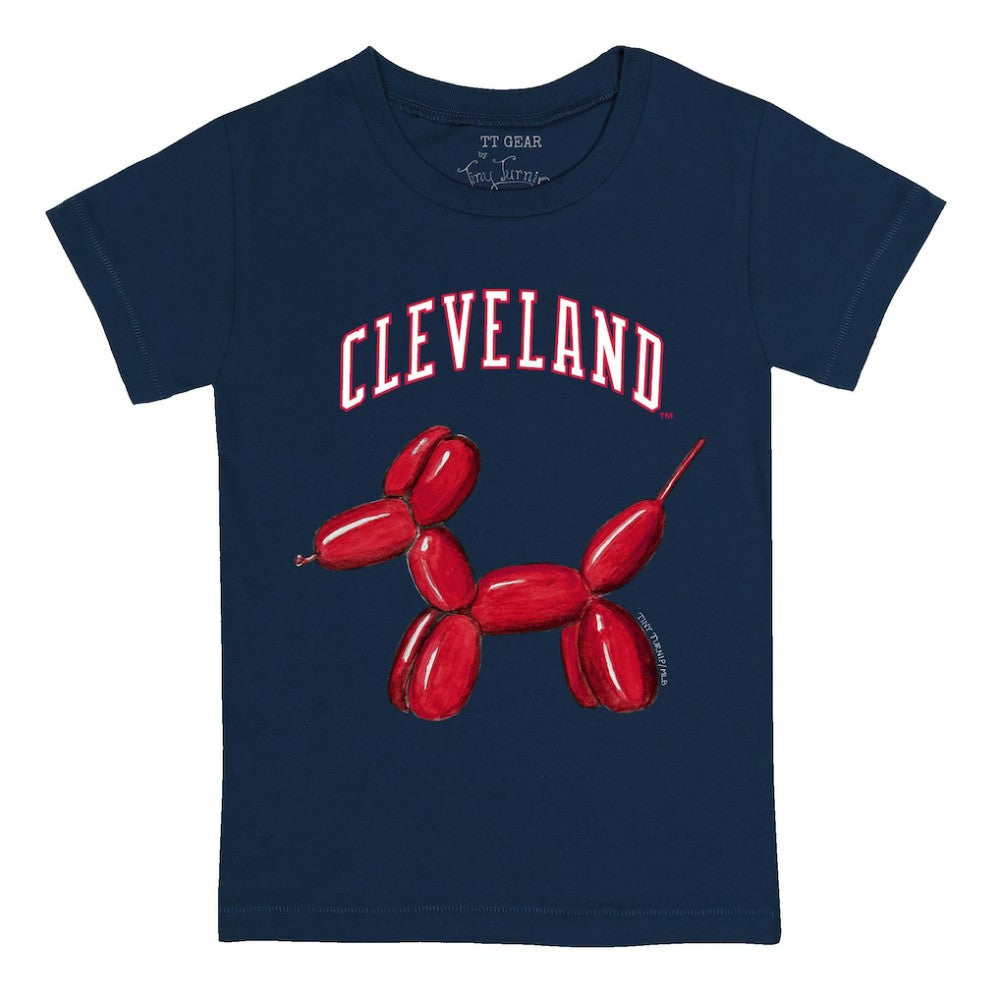 MLB Cleveland Guardians Tiny Turnip Youth Balloon Dog T-Shirt