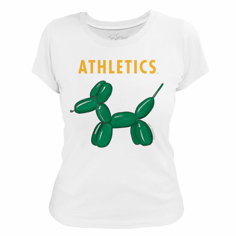 MLB Athletics Tiny Turnip Women's Balloon Dog T-Shirt