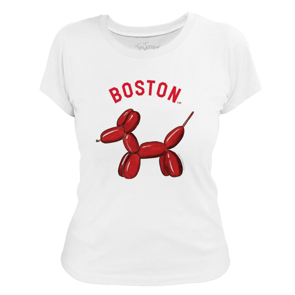 MLB Boston Red Sox Tiny Turnip Women's Balloon Dog T-Shirt