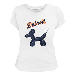 MLB Detroit Tigers Tiny Turnip Women's Balloon Dog T-Shirt