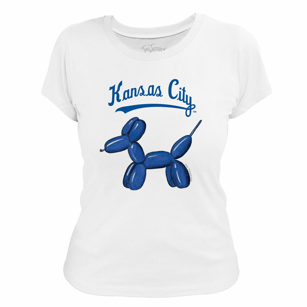MLB Kansas City Royals Tiny Turnip Women's Balloon Dog T-Shirt