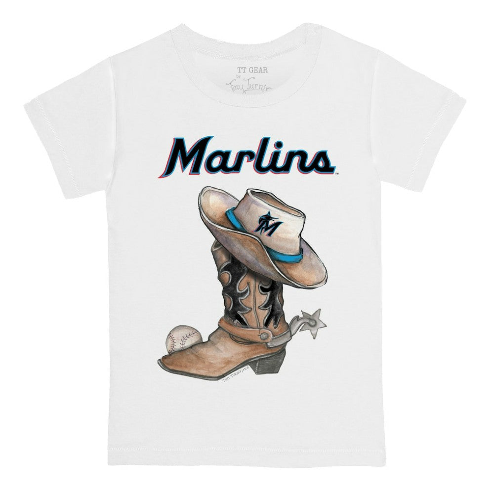 MLB Miami Marlins Tiny Turnip Youth Cowboy Boot T-Shirt