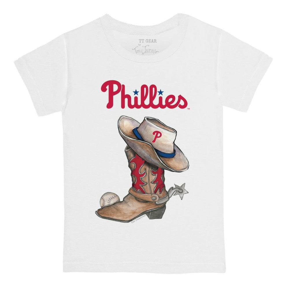 MLB Philadelphia Phillies Tiny Turnip Youth Cowboy Boot T-Shirt