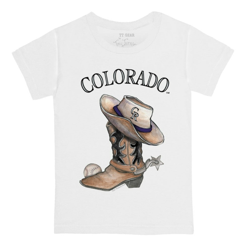 MLB Colorado Rockies Tiny Turnip Youth Cowboy Boot T-Shirt
