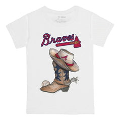 MLB Atlanta Braves Tiny Turnip Youth Cowboy Boot T-Shirt