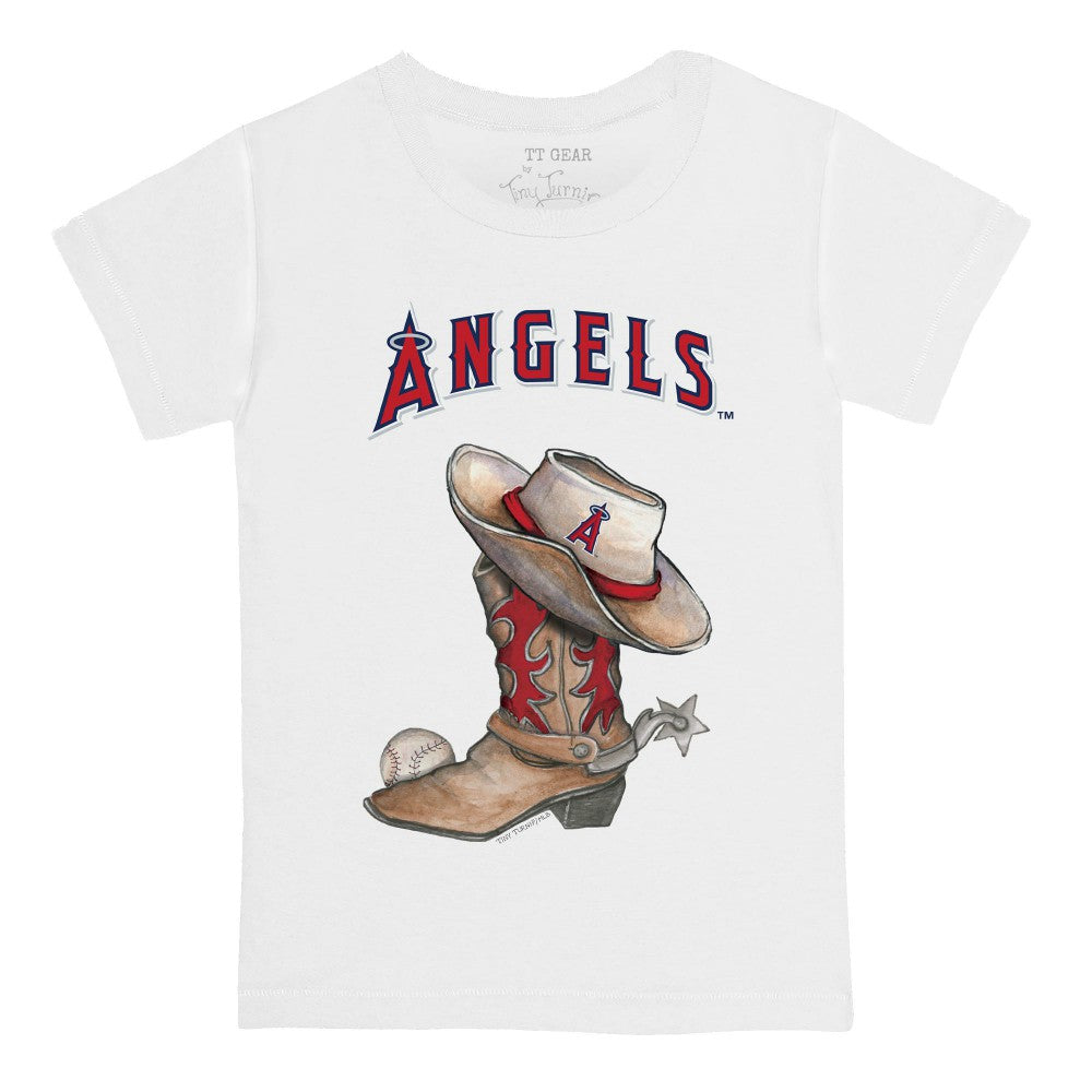MLB Los Angeles Angels Tiny Turnip Youth Cowboy Boot T-Shirt