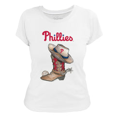 MLB Philadelphia Phillies Tiny Turnip Women's Cowboy Boot T-Shirt