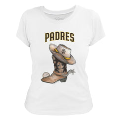 MLB San Diego Padres Tiny Turnip Women's Cowboy Boot T-Shirt