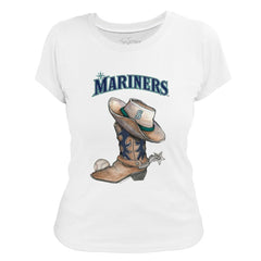 MLB Seattle Mariners Tiny Turnip Women's Cowboy Boot T-Shirt