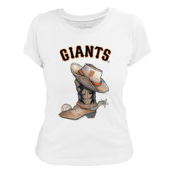 MLB San Francisco Giants Tiny Turnip Women's Cowboy Boot T-Shirt